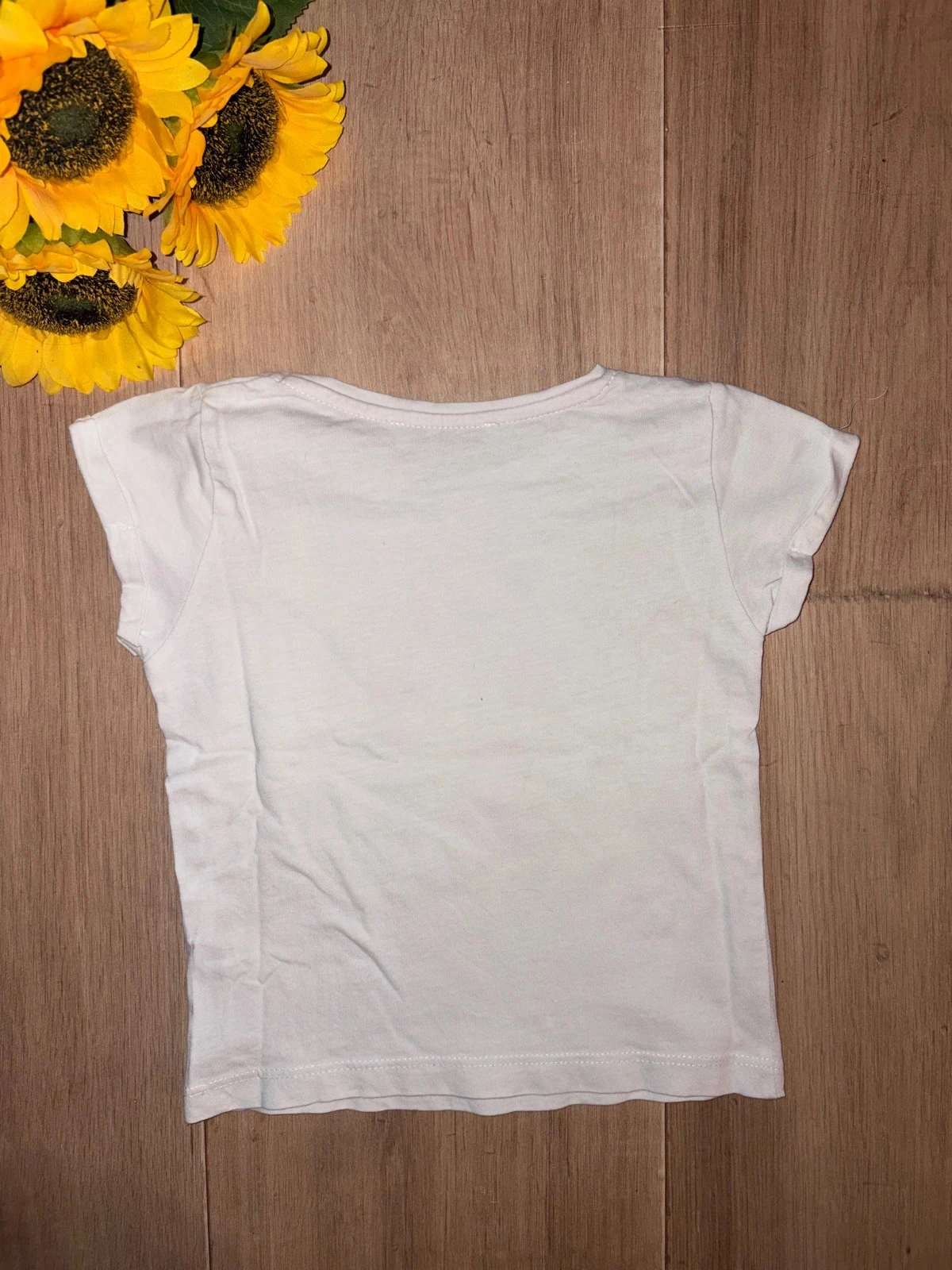 Unicorn white FPC short sleeve t-shirt size 3 years – photo 3